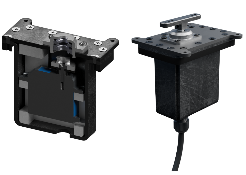 Sealed, rugged housings for compatible off-the-shelf servos, designed for marine robotics and harsh environments.
Contego - Servo - usv for marine robotics