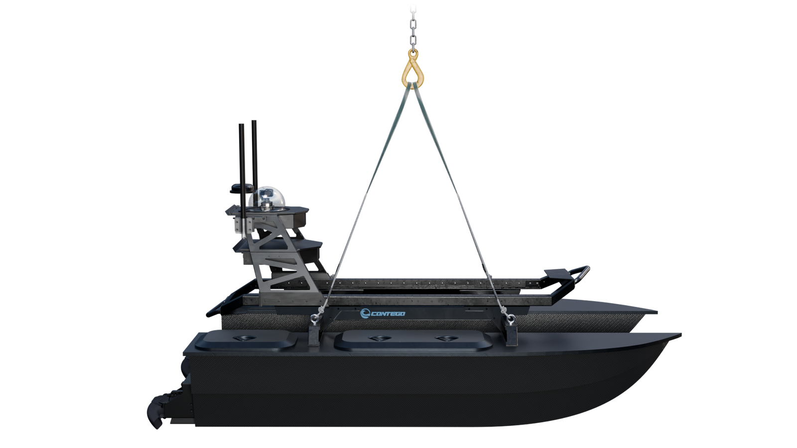 Contego - maven 210 four point lift crane- usv for marine robotics
catamaran USV, autonomous surface vessel, marine robotics, unmanned surface vessel, modular USV, hydrographic survey, water sampling, payload deployment.
Contego_-_maven_210_four_point_lift_crane-_usv_for_marine_robotics