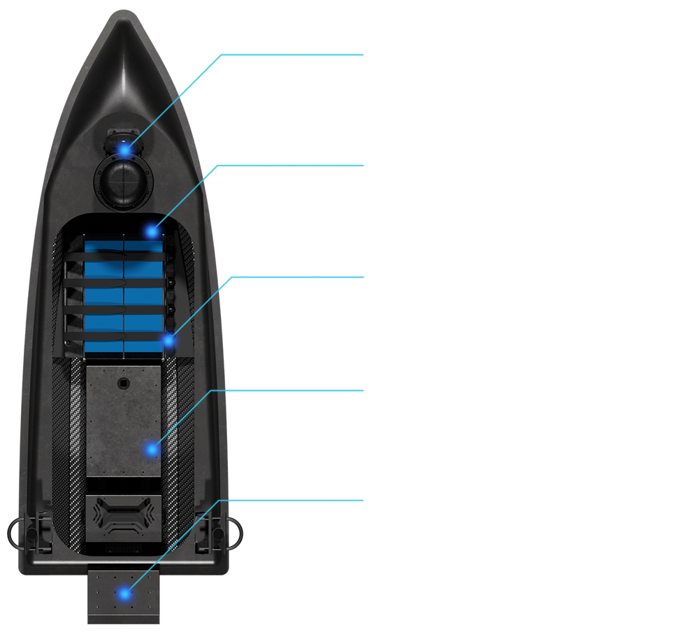mono-hull USV, compact unmanned surface vessel, shallow-water USV, jet-powered USV, autonomous marine platform. Contego - viper 110 overview - usv for marine robotics