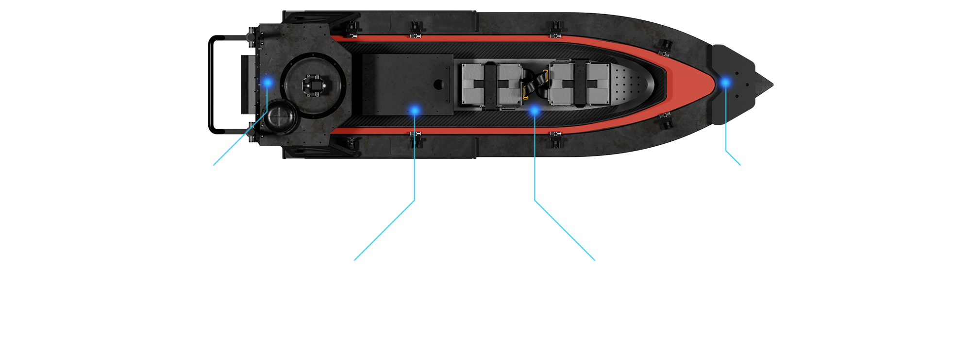 mono-hull USV, compact unmanned surface vessel, shallow-water USV, jet-powered USV, autonomous marine platform. Contego - viper 160 boat overview - usv for marine robotics