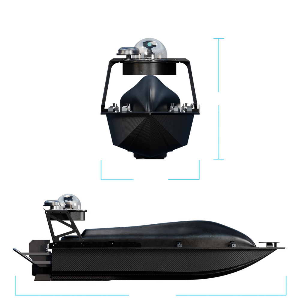 mono-hull USV, compact unmanned surface vessel, shallow-water USV, jet-powered USV, autonomous marine platform.
Contego - viper 160 geometry mobile - usv for marine robotics