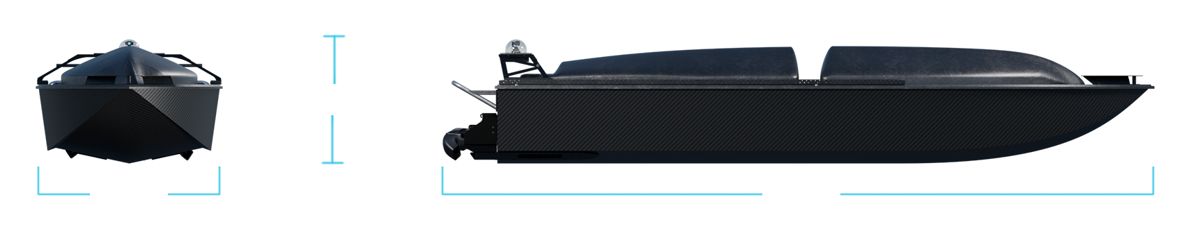 mono-hull USV, compact unmanned surface vessel, shallow-water USV, jet-powered USV, autonomous marine platform.
Contego -viper 460 geometry- usv for marine robotics