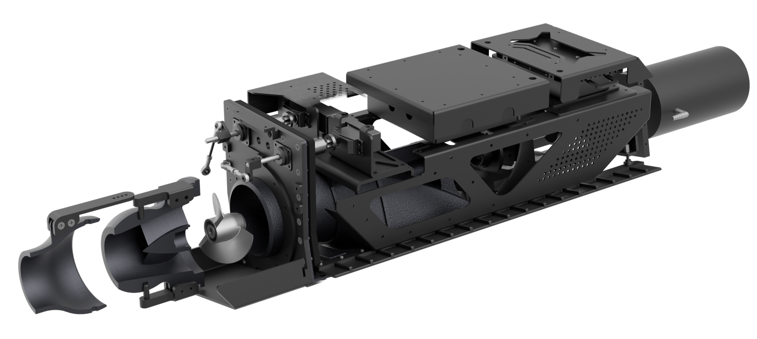 Hydra jet electric engines - Compact, lightweight platform for rapid deployment and shallow water agility, while efficient power architecture supports day-long operations. 
contego - Hydra jet electric engines iso - usv for marine robotics